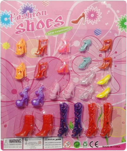 Sada topánok pre bábiky typu Barbie – 12 párov