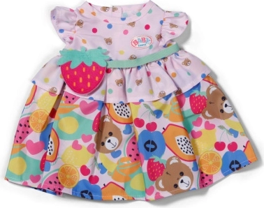 Baby born šaty s ovocným motívom pre bábiky 43 cm