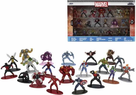 Marvel kovové nano figúrky – zberateľská sada 20 ks, séria 6