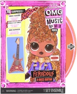 L.O.L. Surprise! OMG ReMix Rock veľká ségra bábika Ferocious – 15 prekvapení - 1 kus