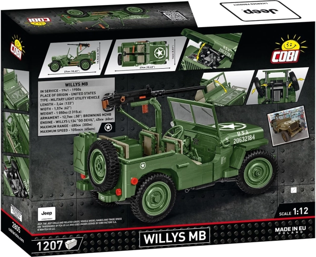 Ikonický Jeep Willys MB v mierke 1:12