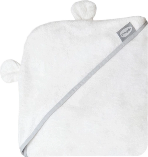 Shnuggle zavinovacia osuška s kapucňou white