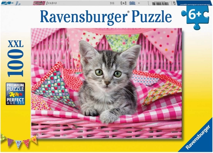 Puzzle 100 dielikov XXL Roztomilé mačiatko