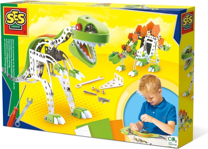 Dva dinosaurové modely na zostavenie