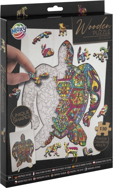 MOXY Obrysové puzzle korytnačka 130 dielikov