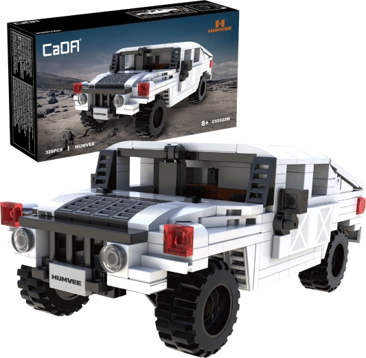 CaDA Humvee biele terénne auto zo stavebnice