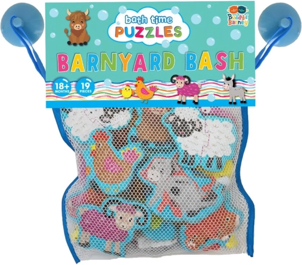 Buddy & Barney nálepky do kúpeľa farma puzzle