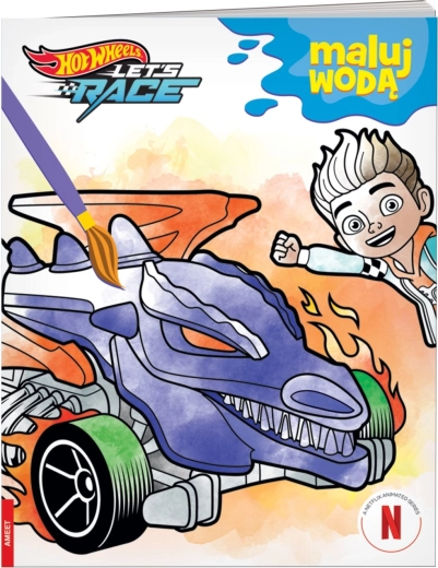 Hot Wheels maľovanie vodou – omaľovánka pre deti