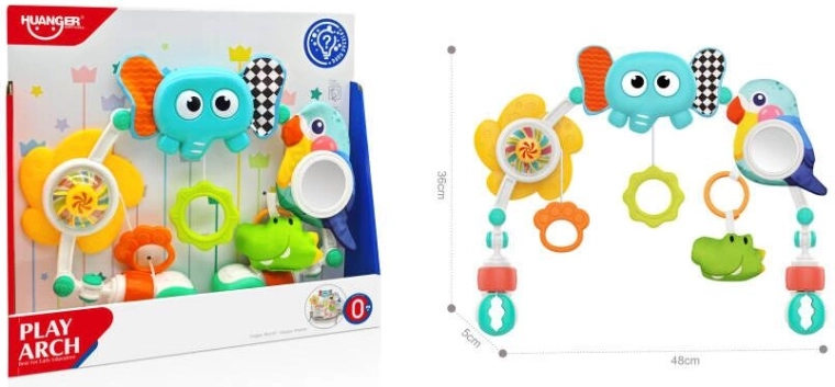 Hrazdička – oblúk na kočík a postieľku so sloníkom