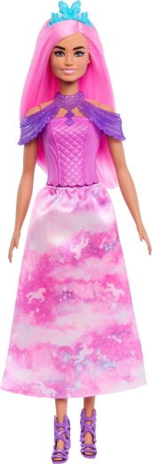 Bábika Barbie s ružovými vlasmi