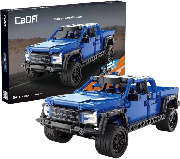 CaDA modré terénne auto Smash Off-Roader pull-back