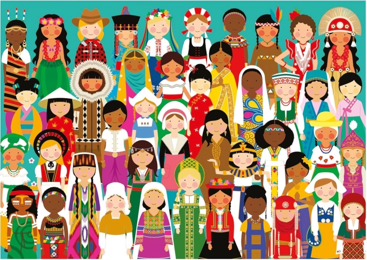 Educa puzzle Dievčatá sveta 300 dielikov