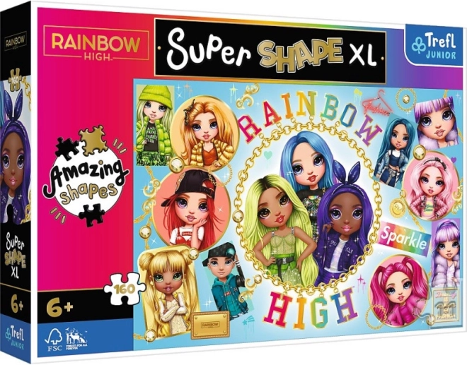 Puzzle XL Super Shape 160 dielikov – RAINBOW HIGH