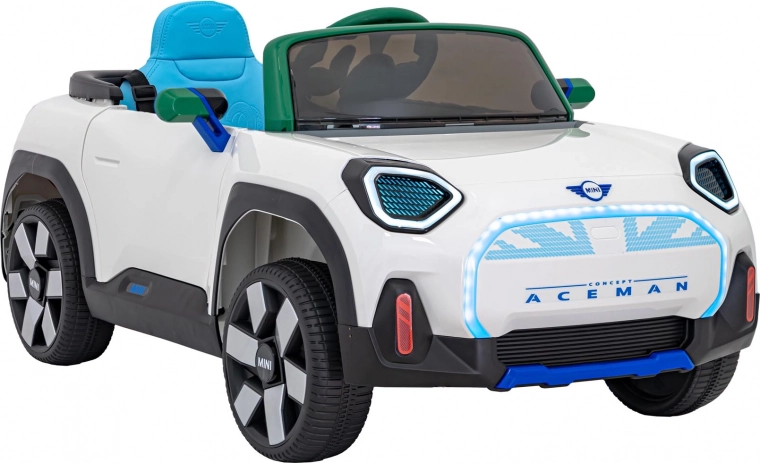 Detské elektrické autíčko Mini Concept Aceman – Biely