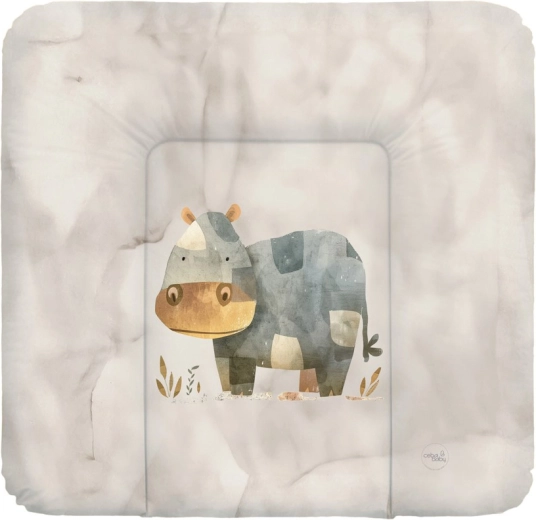Ceba Baby mäkká prebaľovacia podložka Basic Cosy Hippo 75 × 72 cm