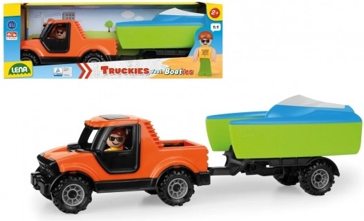 Lena Truckies pickup s prívesom a loďkou