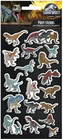 Vypuklé samolepky Jurassic
