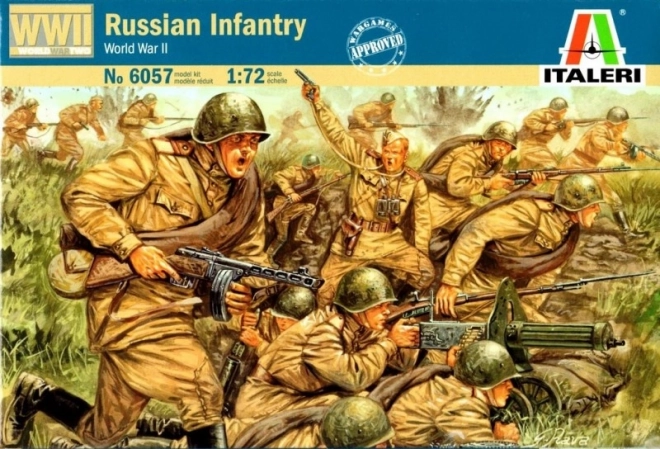 ruská pechota 1:72 plastový modelový set