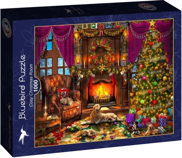 Puzzle Bluebird Útulná vianočná izba 1000 dielikov
