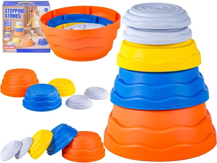Senzorický balančný chodník pre deti – balančné kamene 5 ks