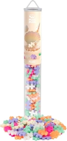Plus-Plus Pearl kreatívna stavebnica v tube, 100 dielikov