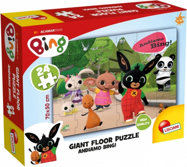 Veľké podlahové puzzle BING 24 dielikov