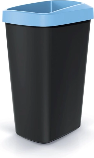 Odpadkový kôš 45 l so svetlomodrým rámčekom COMPACTA Q