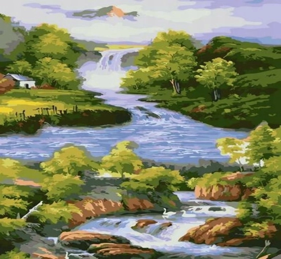 Norimpex maľovanie podľa čísel Rieka 40 × 50 cm
