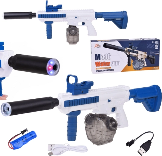 Elektrická vodná puška M416 s automatickým striekaním