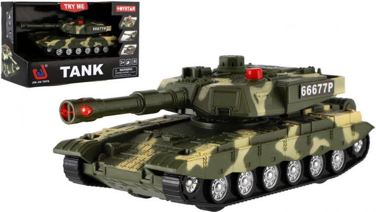 plastový tank 20 cm na zotrvačník so svetlom a zvukom