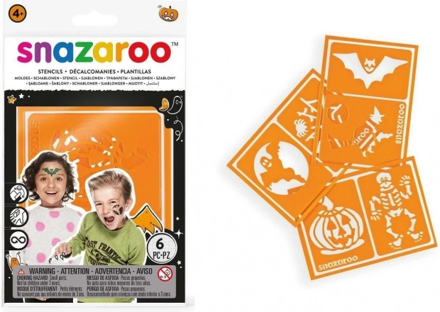 Šablóny na tvárové farby SNAZAROO 6 ks – Halloween
