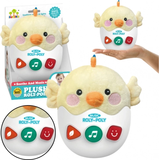 Interaktívne tackajúce kuriatko so svetlami a zvukmi žlté
