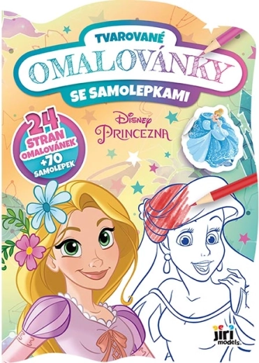 Tvarované omaľovánky Disney Princezné