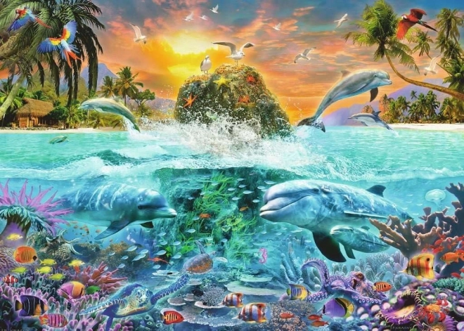 Ravensburger puzzle Podmorský ostrov 1000 dielikov