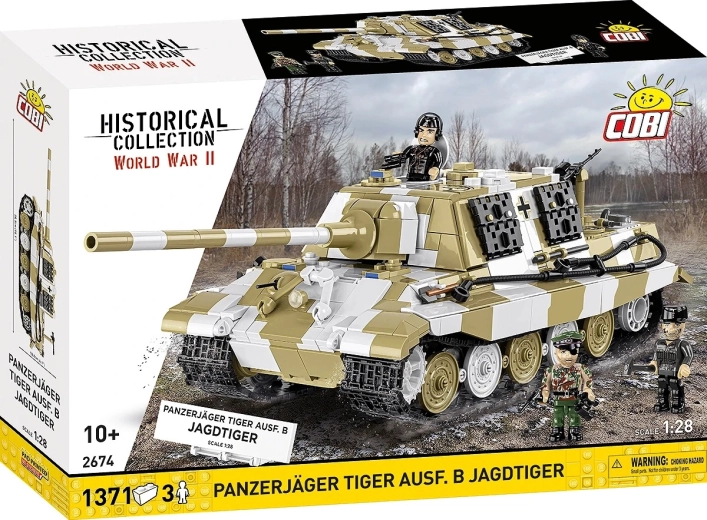 Stavebnica COBI Panzerjäger Tiger Ausf. B Jagdtiger 1:28 (1371 dielikov)