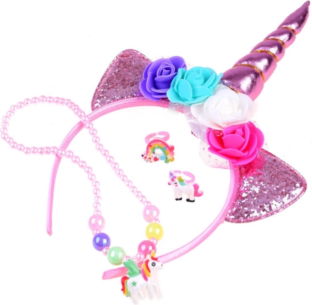 Jednorožčia čelenka s doplnkami pre deti