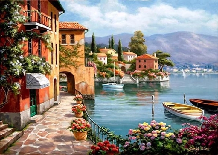 Norimpex maľovanie podľa čísel Výhľad na mesto 40 × 50 cm