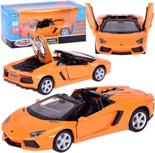Interaktívny kovový model auta Lamborghini Aventador Roadster
