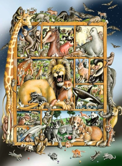 Ravensburger puzzle Zvieracia menážeria XXL 100 dielikov