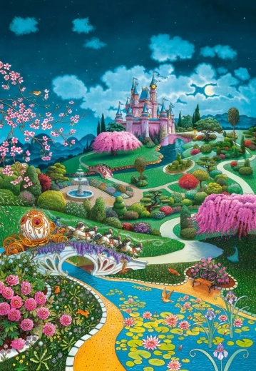 Puzzle Popoluškin Zámok 1000 dielikov
