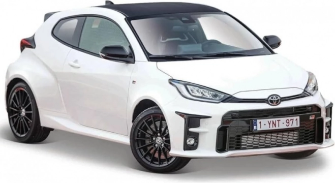 Model Toyota Yaris 2021 biely 1/24