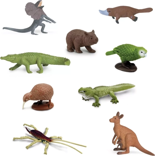 9 realistických mini figúrok austrálskych zvierat