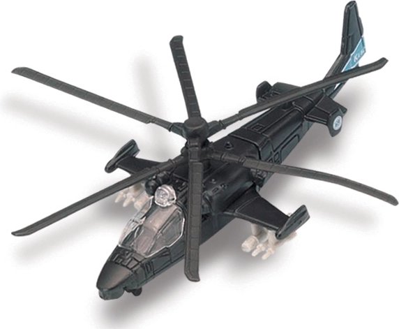 Maisto Fresh Metal Tailwinds KA-52 Alligator matne čierny model lietadla