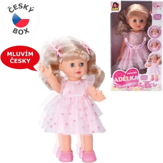 Interaktívna chodiaca bábika Adelka 33 cm