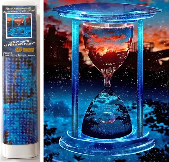 Diamantové maľovanie čas 30x40 cm