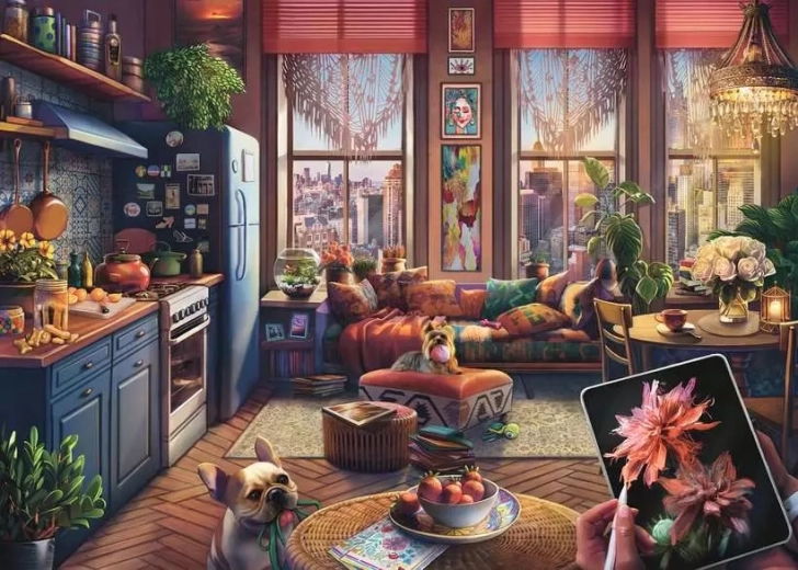 Ravensburger Puzzle byt v boho štýle XXL 500 dielikov