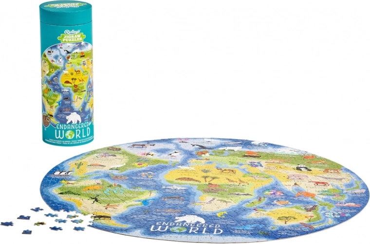Kruhové puzzle Ridley's Games Ohrozený svet 1000 dielikov