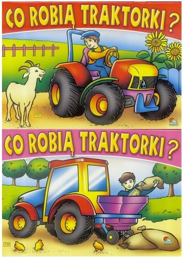 Omaľovánka Čo robia traktory
