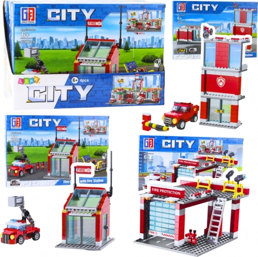 Stavebnica hasičská základňa s garážou 203–210 dielikov