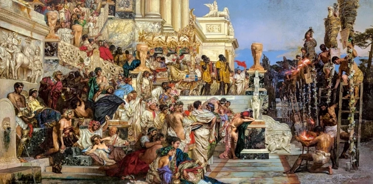 Puzzle Art Collection: Neronovy pochodně 4000 dielov